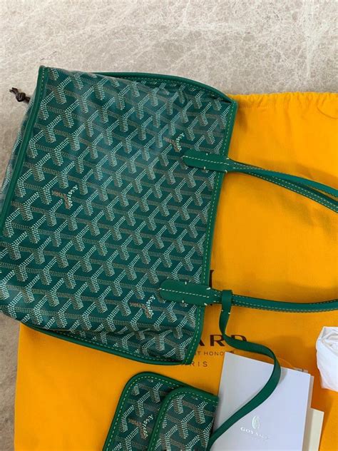 goyard anjou green|goyard anjou mini dupe.